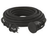 prodlužovací kabel 10m 1Z 2,5mm černý guma-neopren